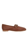 Francesco Milano Woman Loafers Brown Size 7 Soft Leather