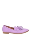 Francesco Milano Woman Loafers Pink Size 8 Leather In Pink