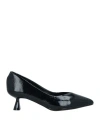 Francesco Milano Woman Pumps Black Size 8 Leather In Black