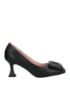 Francesco Milano Woman Pumps Black Size 11 Soft Leather