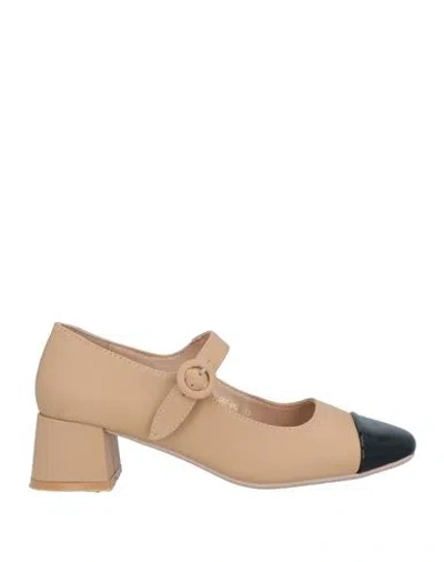 Francesco Milano Woman Pumps Blush Size 8 Leather In Pink