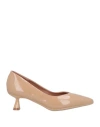 Francesco Milano Woman Pumps Sand Size 8 Leather In Beige