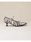 Francesco Milano Women's Decollet  F05-02m_zebrate Leather In White