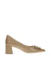 Francesco Milano Women's Decollet  F11-02a Leather In Beige