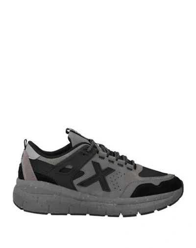 Francesco Minichino Man Sneakers Grey Size 9 Textile Fibers