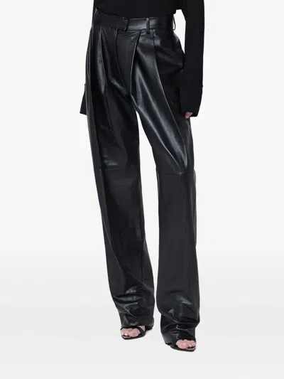 Francesco Murano Belt-loops Trousers In Black