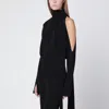 Francesco Murano Black One-shoulder Blouse In Black