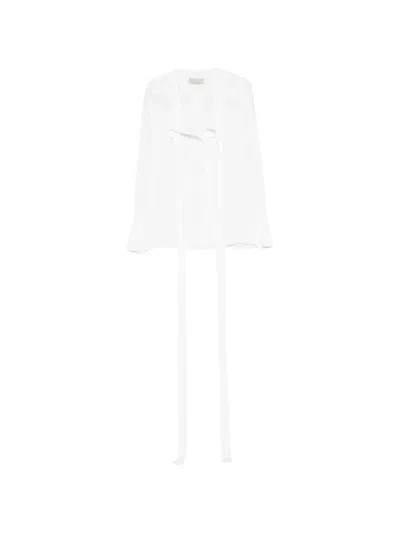 Francesco Murano Bluse Mit Cut-outs In White