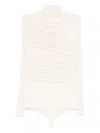 Francesco Murano Long-sleeve Top In Neutral