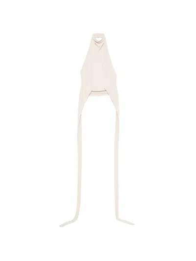 Francesco Murano Drapiertes Neckholder-top In Brown