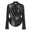Francesco Murano Jackets Black In Animal Print