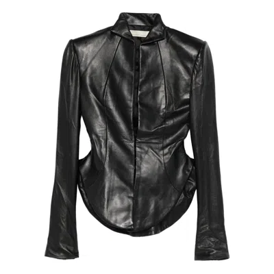 FRANCESCO MURANO JACKETS BLACK