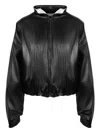 Francesco Murano Leather Jacket In Black