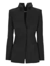 Francesco Murano Pointed-collar Blazer In Black