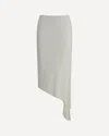 Francesco Murano Asymmetric Midi Skirt In Gray