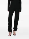 Francesco Murano Ruched Detail Trousers In Black
