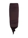 Francesco Murano Draped Midi Skirt In Purple