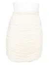 Francesco Murano Stretch Jersey Skirt In White