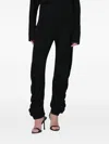 Francesco Murano Viscose Jersey Trousers In Black