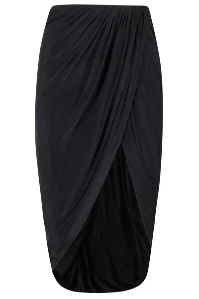 Francesco Murano Wallet Skirt In Black