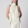Francesco Murano White Backless Top In White