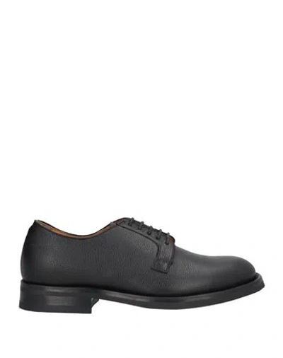 Francesco Pace Man Lace-up Shoes Black Size 6.5 Leather