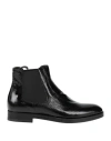Francesco Pace Woman Ankle Boots Black Size 6 Leather