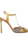 Francesco Russo Woman Pumps Copper Size 9 Soft Leather In Gold