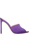 Francesco Russo Woman Sandals Purple Size 5 Textile Fibers In Violett