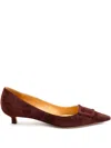 Francesco Russo 30mm Buckle Pumps In Purple