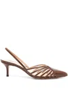 Francesco Russo High Heel Shoes  Woman Color Camel In Brown