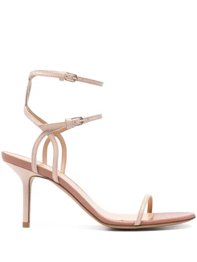 Francesco Russo 80mm Leather Sandals In Neutrals