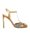Francesco Russo Woman Pumps Copper Size 9 Soft Leather In Nude