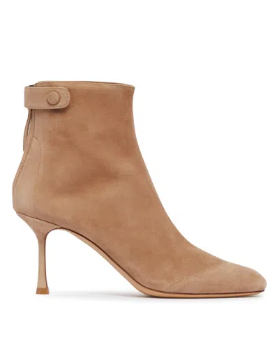 Francesco Russo Beige R1b830 Suede Ankle Boots In Brown