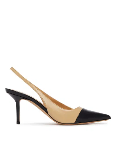 Francesco Russo Bicolor R1p1043 Slingbacks In White