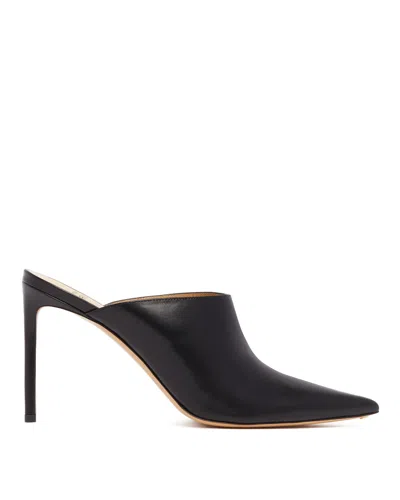 Francesco Russo Black R1p1008 Leather Mules