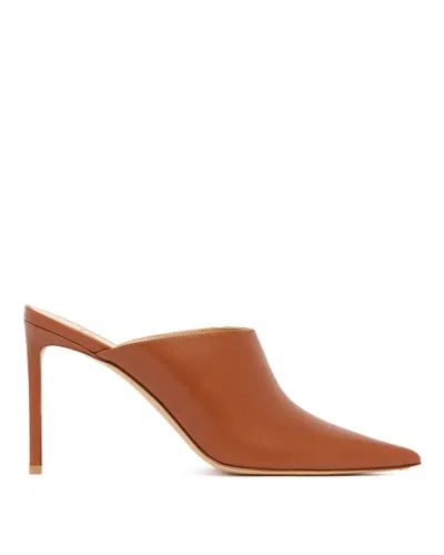 Francesco Russo Brown R1p1008 Leather Mules