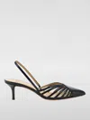 Francesco Russo Patent Leather Slingbacks With Stiletto Heel 9cm In Black