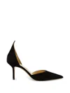 Francesco Russo High-back Suede Pumps In Animal Print