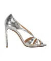 Francesco Russo 10mm Snakeskin-effect Sandals In Gray