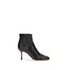 Francesco Russo Leather Ankle Boots In Black