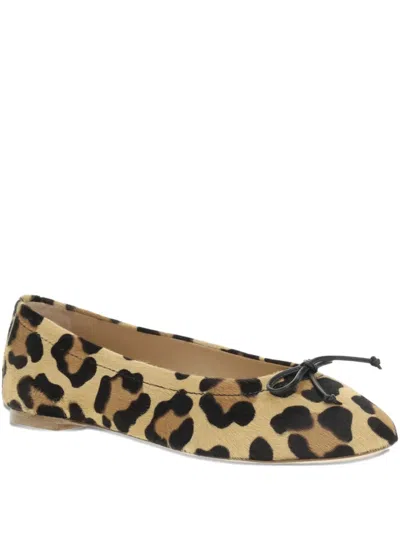 FRANCESCO RUSSO LEATHER BALLERINA SHOES