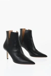 Francesco Russo 80mm Pointed-toe Leather Ankle Boots