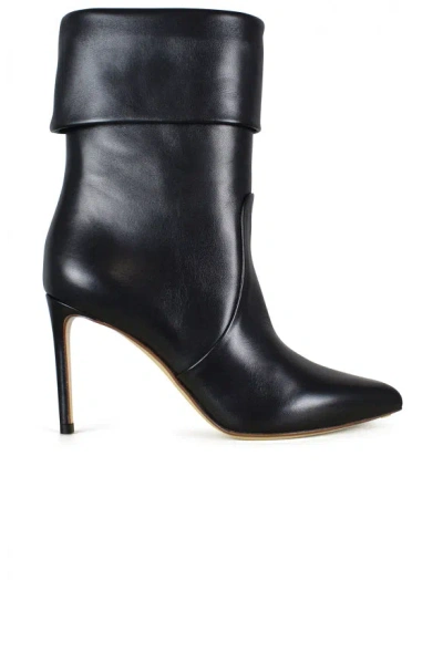 Francesco Russo Foldover-edge Pointed-toe Ankle Boots In Blue