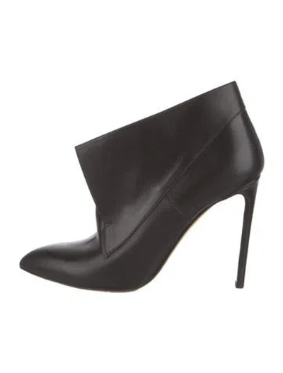 Pre-owned Francesco Russo Leather Boots In Black