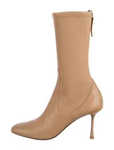 Pre-owned Francesco Russo Leather Boots In Neutrals