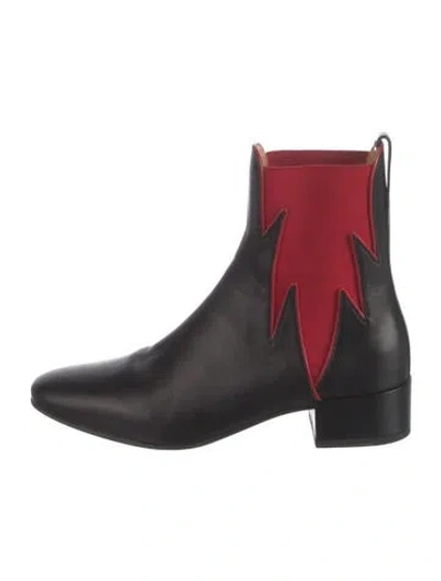 Pre-owned Francesco Russo Leather Chelsea Boots In Black