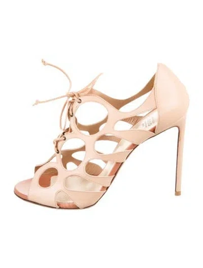 Pre-owned Francesco Russo Leather D'orsay Pumps In White