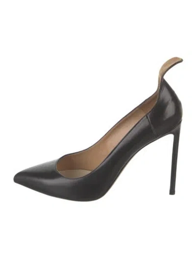 Pre-owned Francesco Russo Leather Pumps In Black
