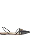 Francesco Russo Slingback Sandals In Schwarz